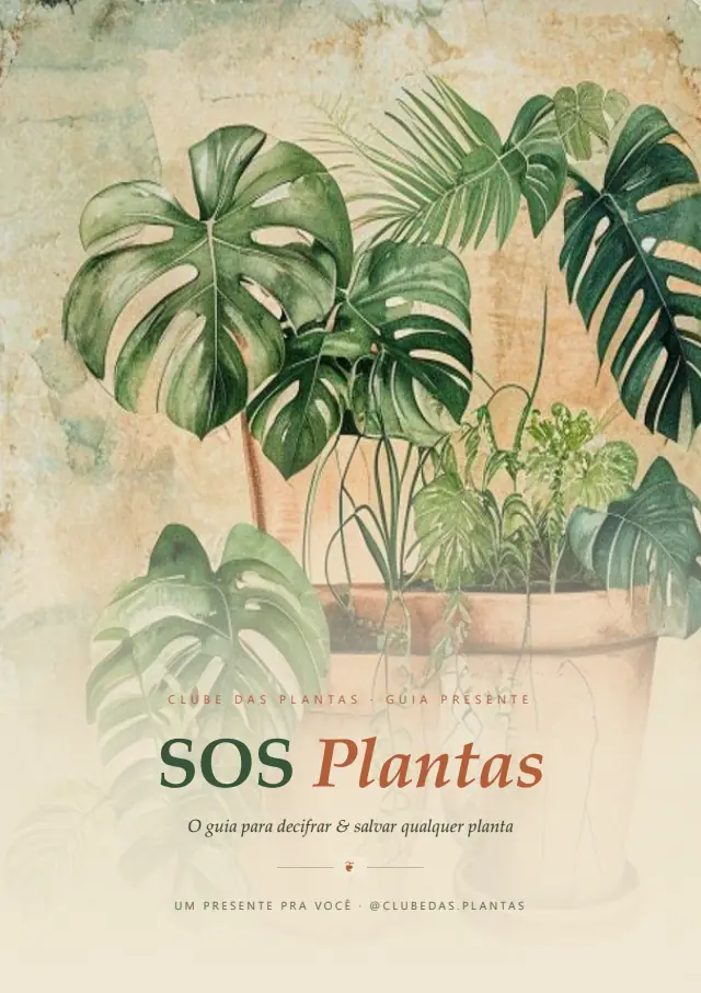 Capa do guia SOS Plantas